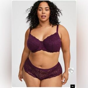 🆕 Torrid Super Soft Lace Mid-Rise Cheeky Panty size 1